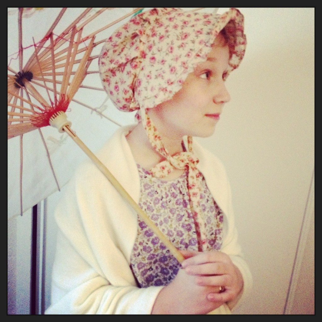 dressing up, making period-appropriate faces...