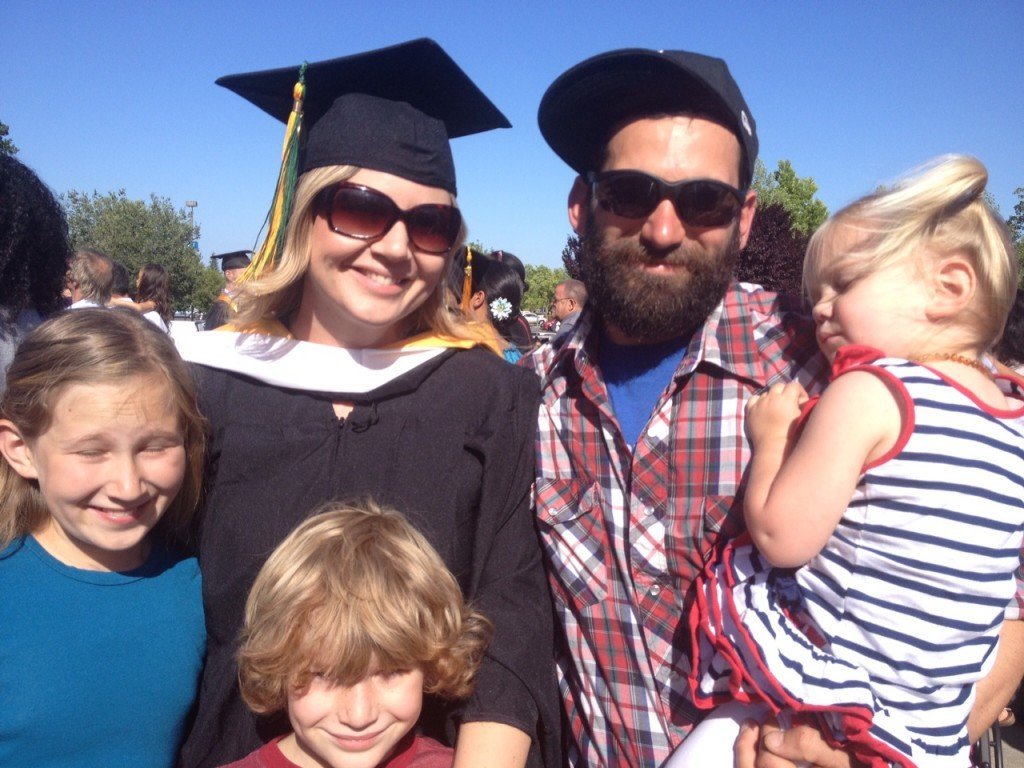 A husband, three kids and now a masters degree