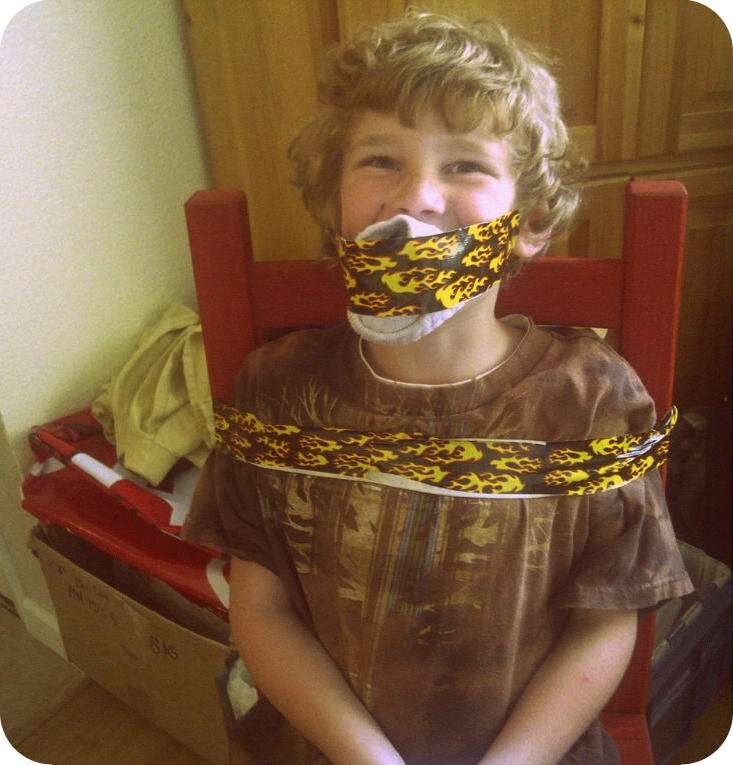 Boy Ball Gagged